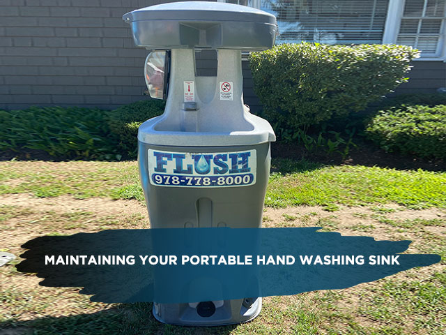 Maintaining Your Portable Hand Washing Sink