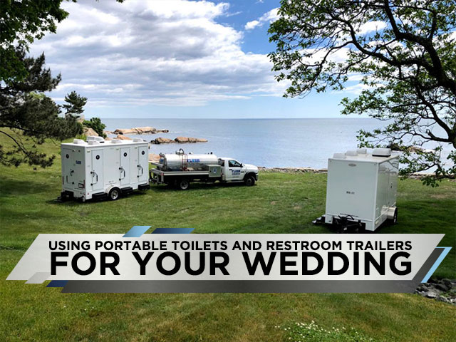 Luxury Restroom Trailers for Outdoor Weddings