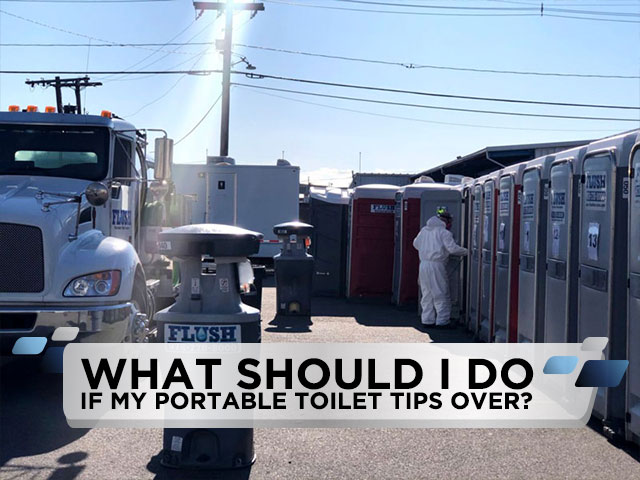 What Should I Do if My Portable Toilet Tips Over?
