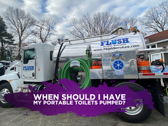 When Should I Have My Portable Toilets Pumped?
